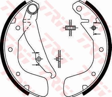 TRW GS8543 - Bremsbackensatz alexcarstop-ersatzteile.com