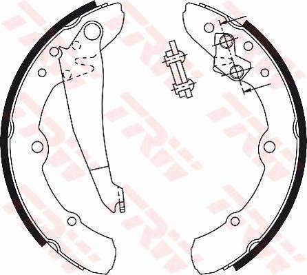 TRW GS8113 - Bremsbackensatz alexcarstop-ersatzteile.com