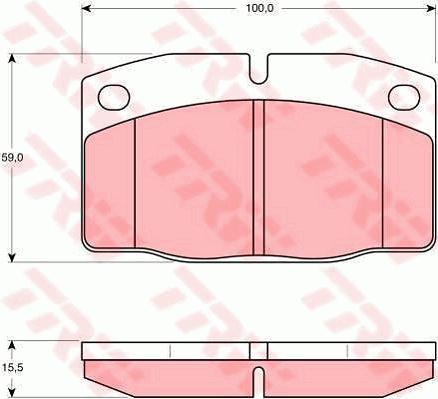 TRW GTD1009 - Bremsensatz, Scheibenbremse alexcarstop-ersatzteile.com