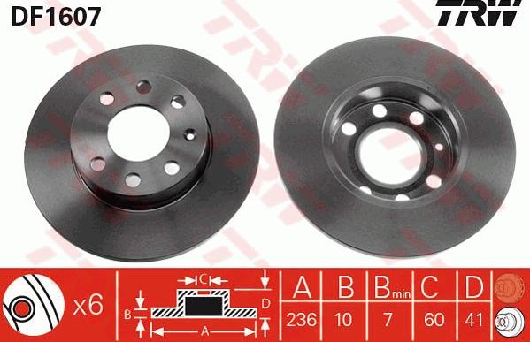 TRW GTD1009 - Bremsensatz, Scheibenbremse alexcarstop-ersatzteile.com