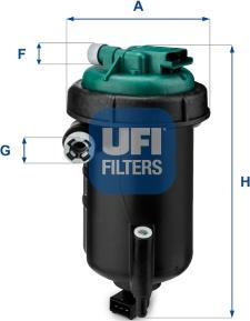 UFI 55.148.00 - Kraftstofffilter alexcarstop-ersatzteile.com