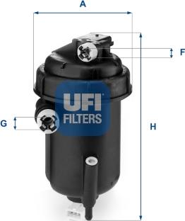 UFI 55.143.00 - Kraftstofffilter alexcarstop-ersatzteile.com