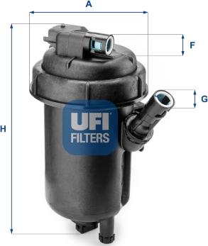 UFI 55.152.00 - Kraftstofffilter alexcarstop-ersatzteile.com