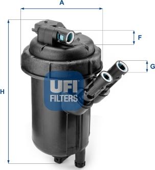 UFI 55.114.00 - Kraftstofffilter alexcarstop-ersatzteile.com