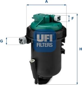 UFI 55.181.00 - Kraftstofffilter alexcarstop-ersatzteile.com