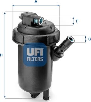 UFI 55.120.00 - Kraftstofffilter alexcarstop-ersatzteile.com