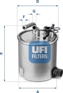 UFI 55.394.00 - Kraftstofffilter alexcarstop-ersatzteile.com