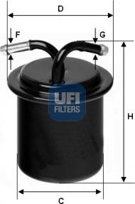 UFI 31.541.00 - Kraftstofffilter alexcarstop-ersatzteile.com