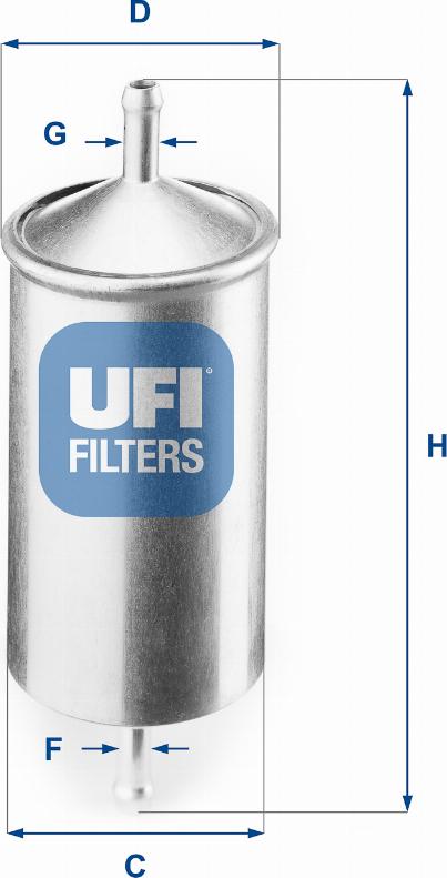 UFI 31.501.00 - Kraftstofffilter alexcarstop-ersatzteile.com