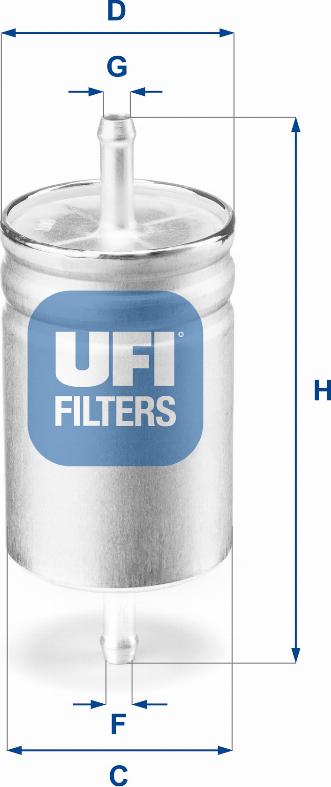 UFI 31.611.00 - Kraftstofffilter alexcarstop-ersatzteile.com