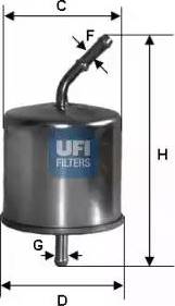 UFI 31.625.00 - Kraftstofffilter alexcarstop-ersatzteile.com