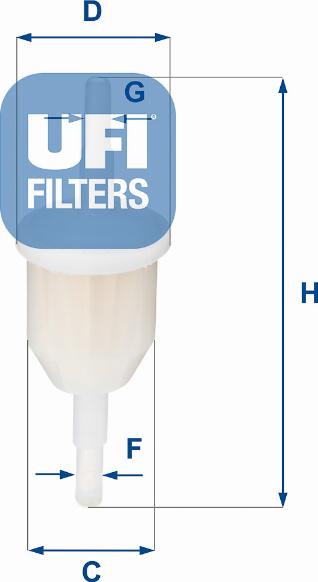 UFI 31.009.00 - Kraftstofffilter alexcarstop-ersatzteile.com