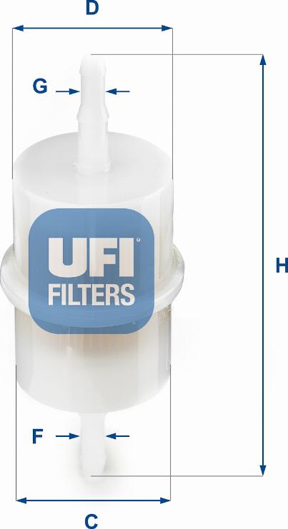 UFI 31.001.00 - Kraftstofffilter alexcarstop-ersatzteile.com