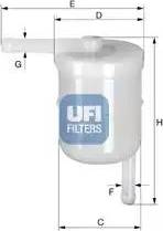 UFI 31.003.00 - Kraftstofffilter alexcarstop-ersatzteile.com