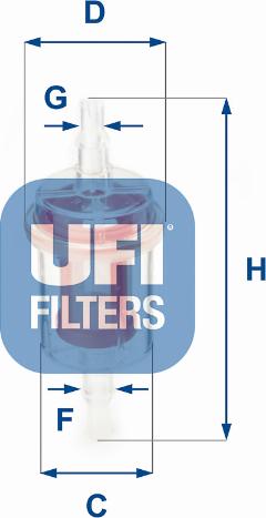 UFI 31.027.00 - Kraftstofffilter alexcarstop-ersatzteile.com