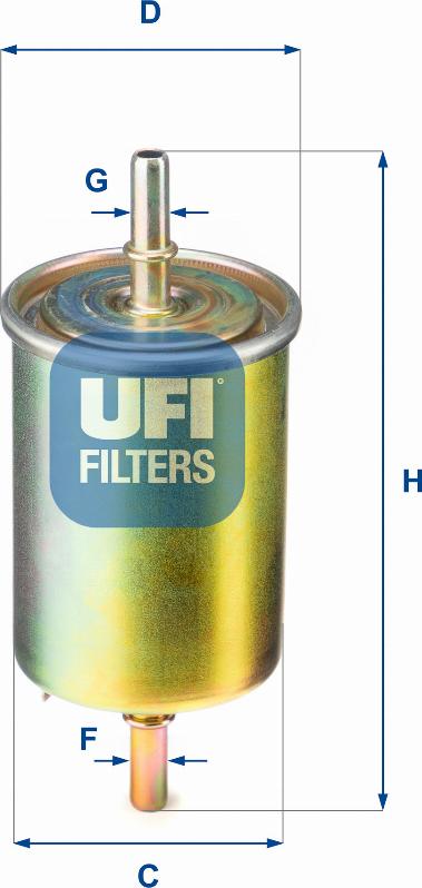 UFI 31.850.00 - Kraftstofffilter alexcarstop-ersatzteile.com