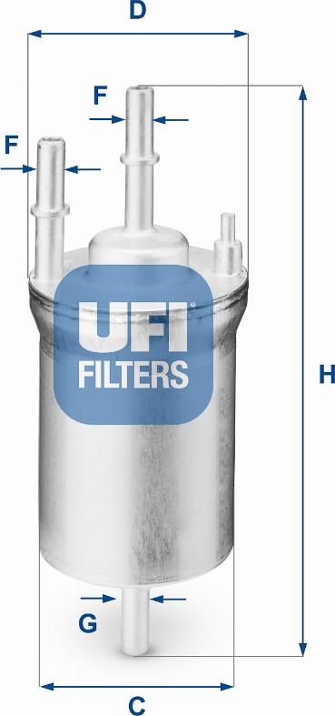 UFI 31.833.00 - Kraftstofffilter alexcarstop-ersatzteile.com