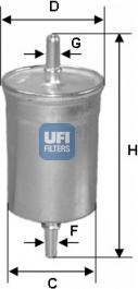 UFI 31.848.00 - Kraftstofffilter alexcarstop-ersatzteile.com