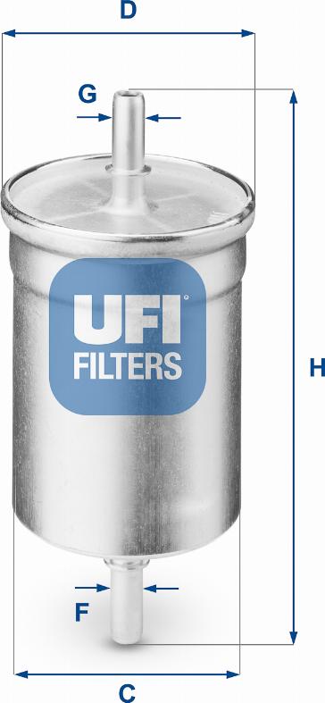 UFI 31.710.00 - Kraftstofffilter alexcarstop-ersatzteile.com