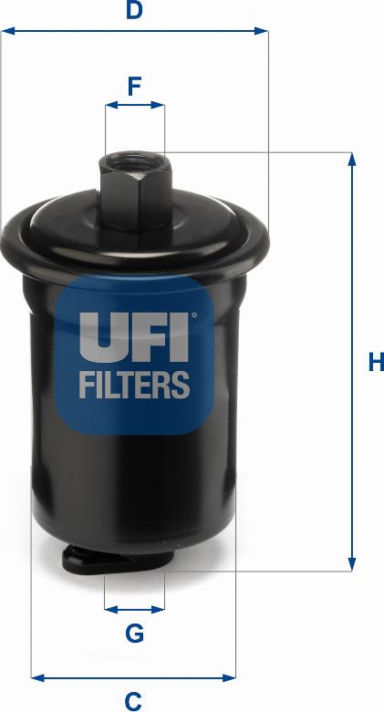 UFI 31.712.00 - Kraftstofffilter alexcarstop-ersatzteile.com