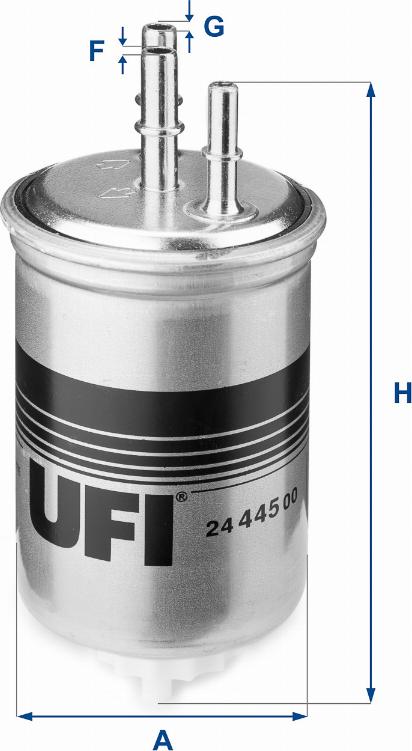 UFI 24.445.00 - Kraftstofffilter alexcarstop-ersatzteile.com