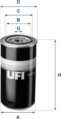 UFI 24.480.00 - Kraftstofffilter alexcarstop-ersatzteile.com