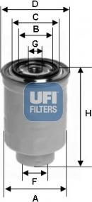 UFI 24.393.00 - Kraftstofffilter alexcarstop-ersatzteile.com