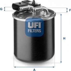 UFI 24.150.00 - Kraftstofffilter alexcarstop-ersatzteile.com