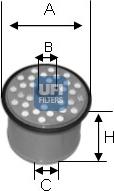 UFI 24.390.00 - Kraftstofffilter alexcarstop-ersatzteile.com