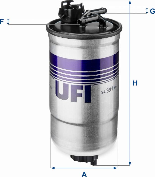 UFI 24.391.00 - Kraftstofffilter alexcarstop-ersatzteile.com