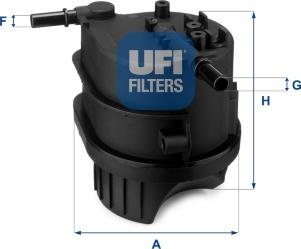 UFI 24.343.00 - Kraftstofffilter alexcarstop-ersatzteile.com