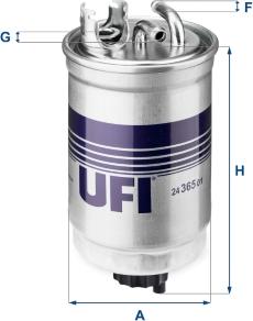 UFI 24.365.01 - Kraftstofffilter alexcarstop-ersatzteile.com