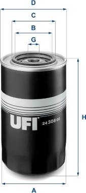 UFI 24.308.00 - Kraftstofffilter alexcarstop-ersatzteile.com