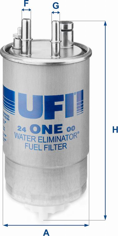 UFI 24.ONE.00 - Kraftstofffilter alexcarstop-ersatzteile.com