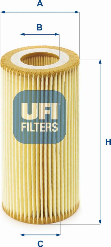 UFI 25.040.00 - Ölfilter alexcarstop-ersatzteile.com