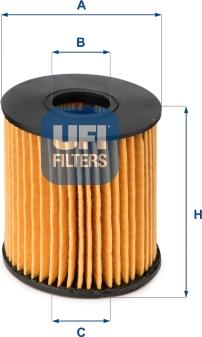 UFI 25.060.00 - Ölfilter alexcarstop-ersatzteile.com