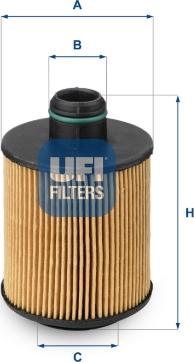 UFI 25.061.00 - Ölfilter alexcarstop-ersatzteile.com