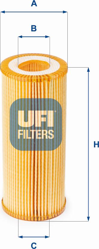 UFI 25.080.00 - Ölfilter alexcarstop-ersatzteile.com