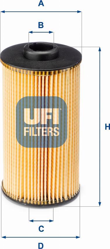 UFI 25.038.00 - Ölfilter alexcarstop-ersatzteile.com