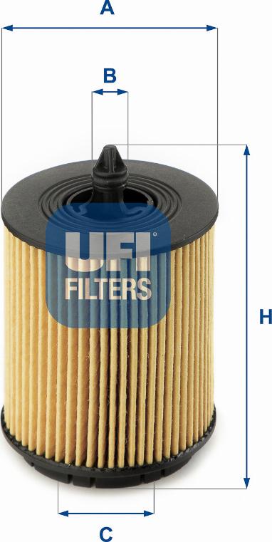 UFI 25.024.00 - Ölfilter alexcarstop-ersatzteile.com