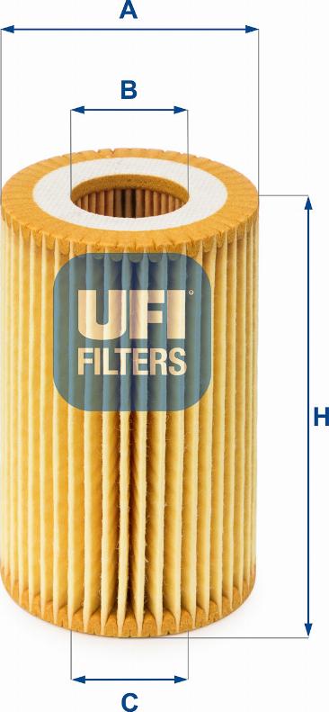 UFI 25.022.00 - Ölfilter alexcarstop-ersatzteile.com