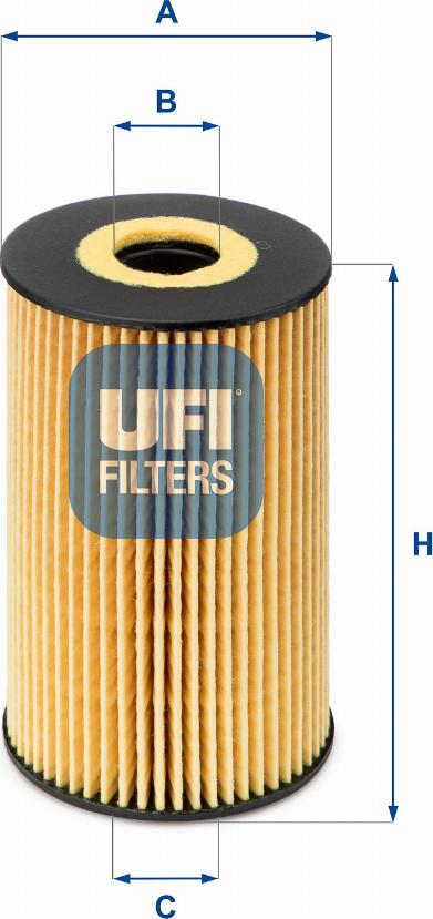 UFI 25.106.00 - Ölfilter alexcarstop-ersatzteile.com