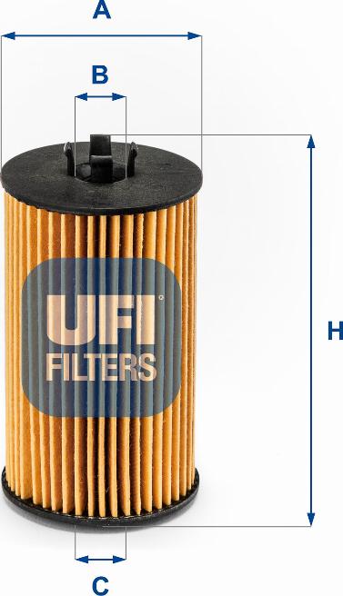 UFI 25.225.00 - Ölfilter alexcarstop-ersatzteile.com