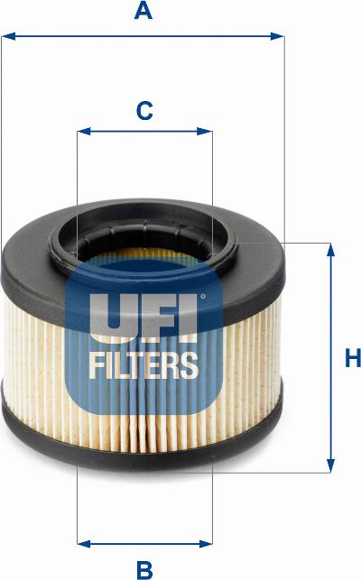 UFI 26.013.00 - Kraftstofffilter alexcarstop-ersatzteile.com