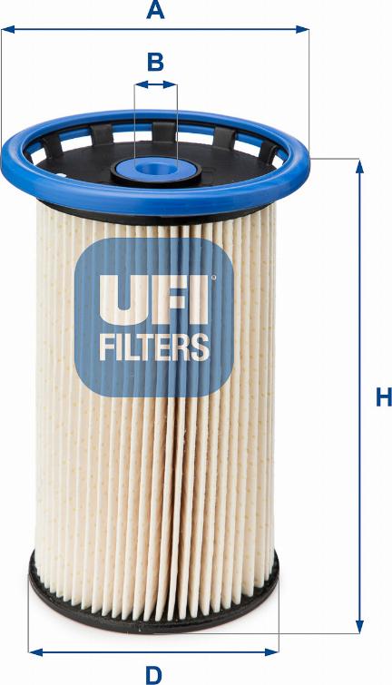 UFI 26.026.00 - Kraftstofffilter alexcarstop-ersatzteile.com