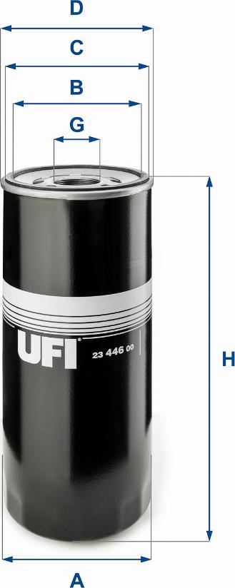 UFI 23.446.00 - Ölfilter alexcarstop-ersatzteile.com