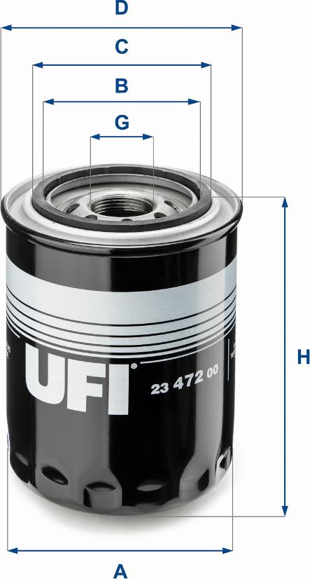 UFI 23.472.00 - Ölfilter alexcarstop-ersatzteile.com