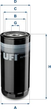 UFI 23.106.01 - Ölfilter alexcarstop-ersatzteile.com