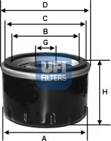 UFI 23.139.00 - Ölfilter alexcarstop-ersatzteile.com