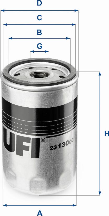 UFI 23.130.03 - Ölfilter alexcarstop-ersatzteile.com